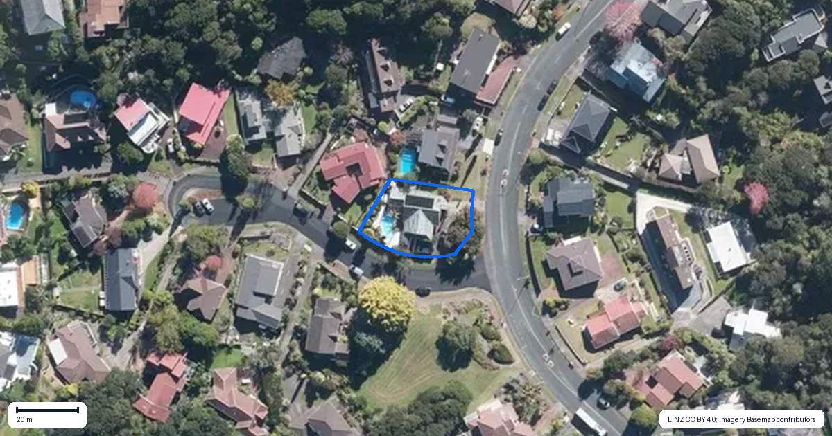 Property context map for 203 Chelsea View Drive, Chatswood, Auckland