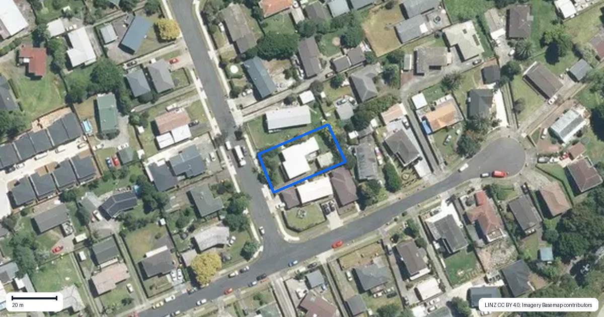 Property context map for 26 Roseanne Road, Manurewa, Auckland