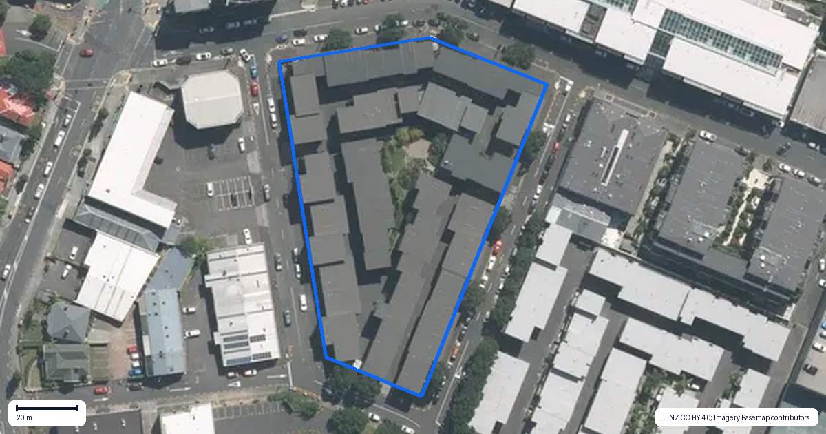 Property context map for 35 Mary Street, Mount Eden, Auckland