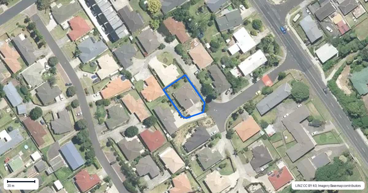 Property context map for 18 George Arthur Place, Pukekohe