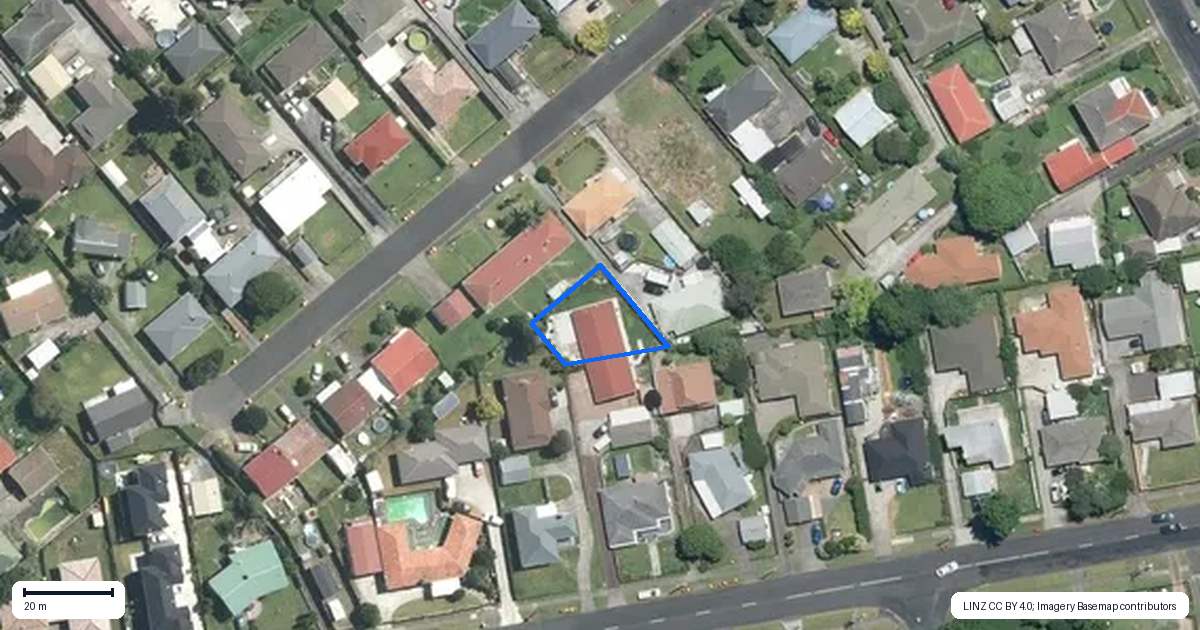 Property context map for 2/46 Willis Road, Papakura