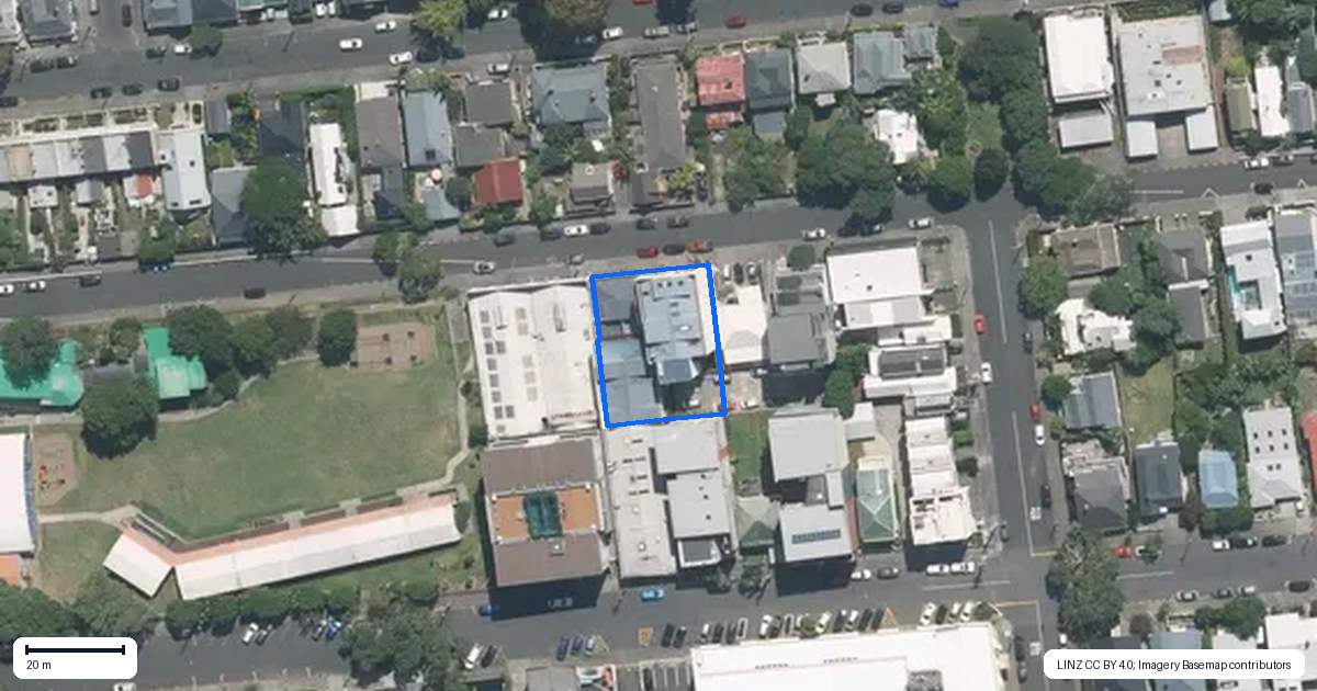Property context map for 3C/38 Douglas Street, Ponsonby, Auckland