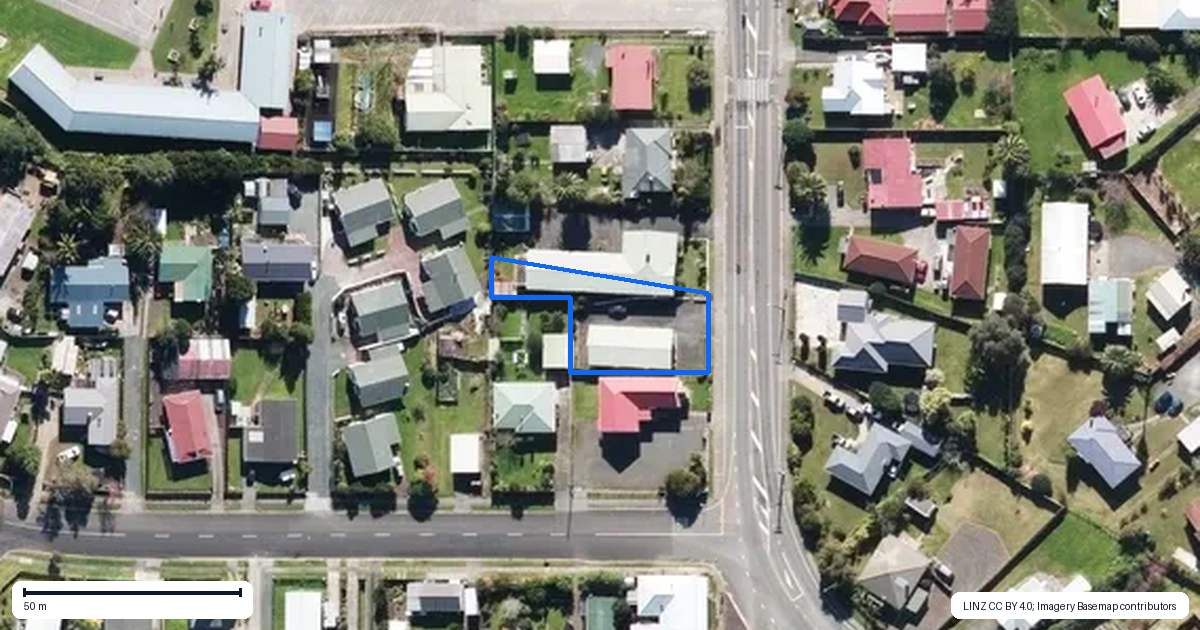 Property context map for 3 North Road, Kaitaia