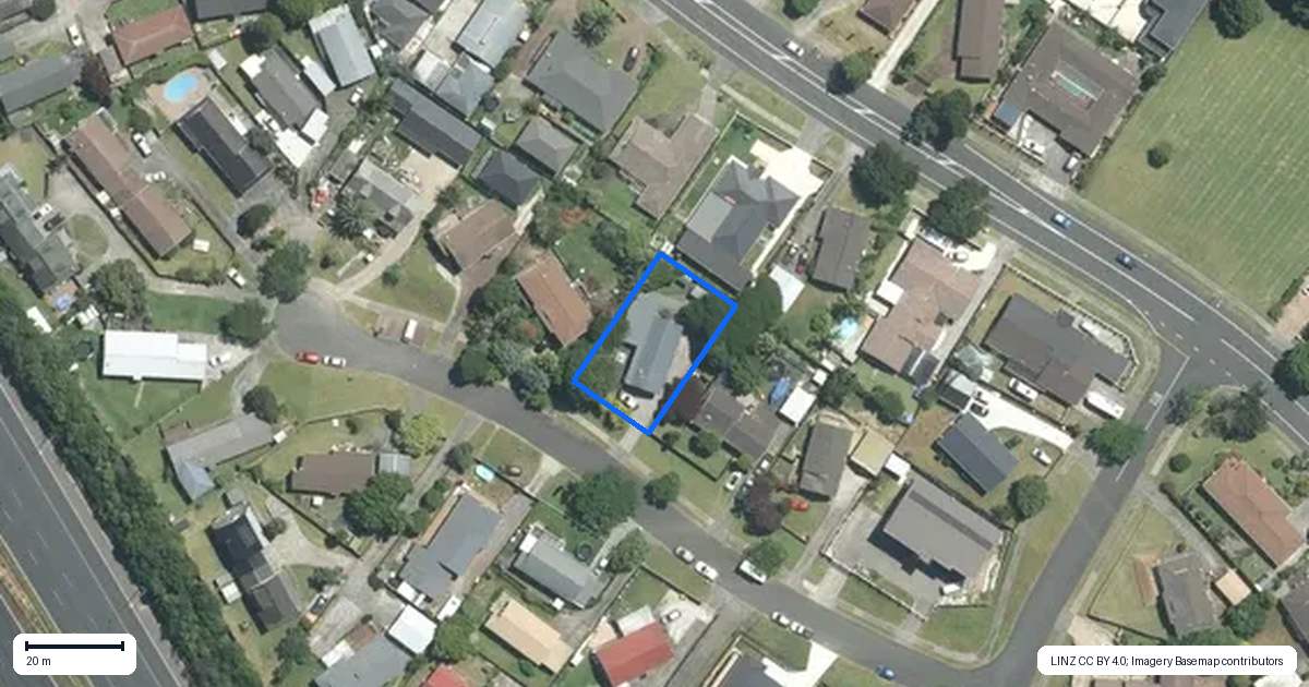 Property context map for 7 Leven Lane, Totara Heights, Auckland