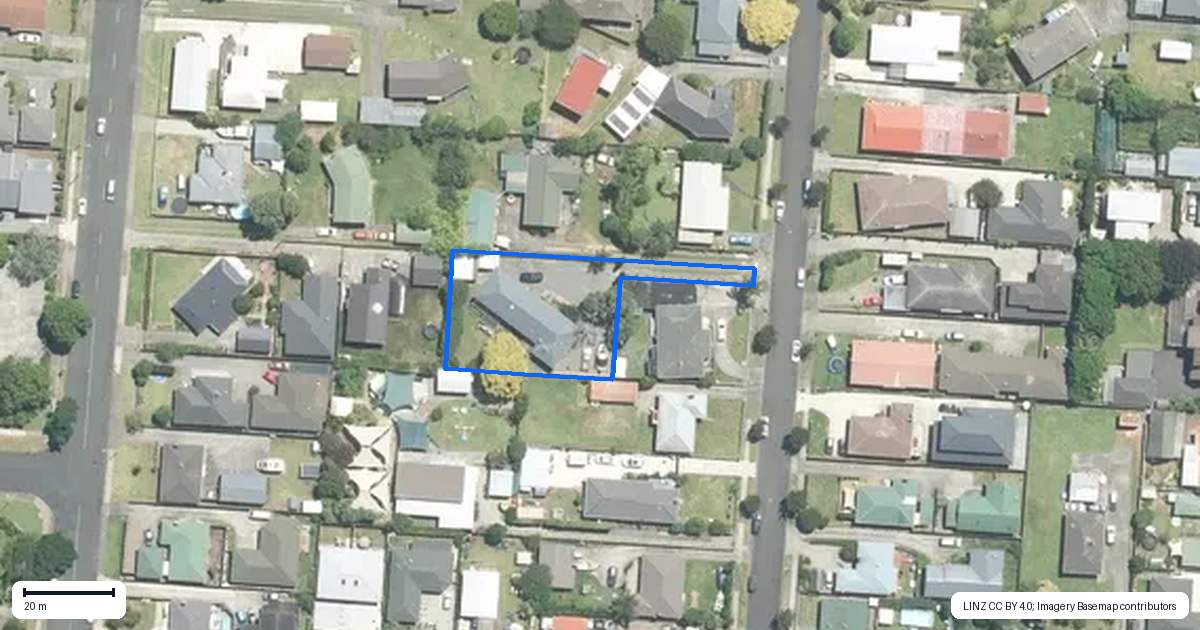 Property context map for 16 Mason Avenue, Pukekohe