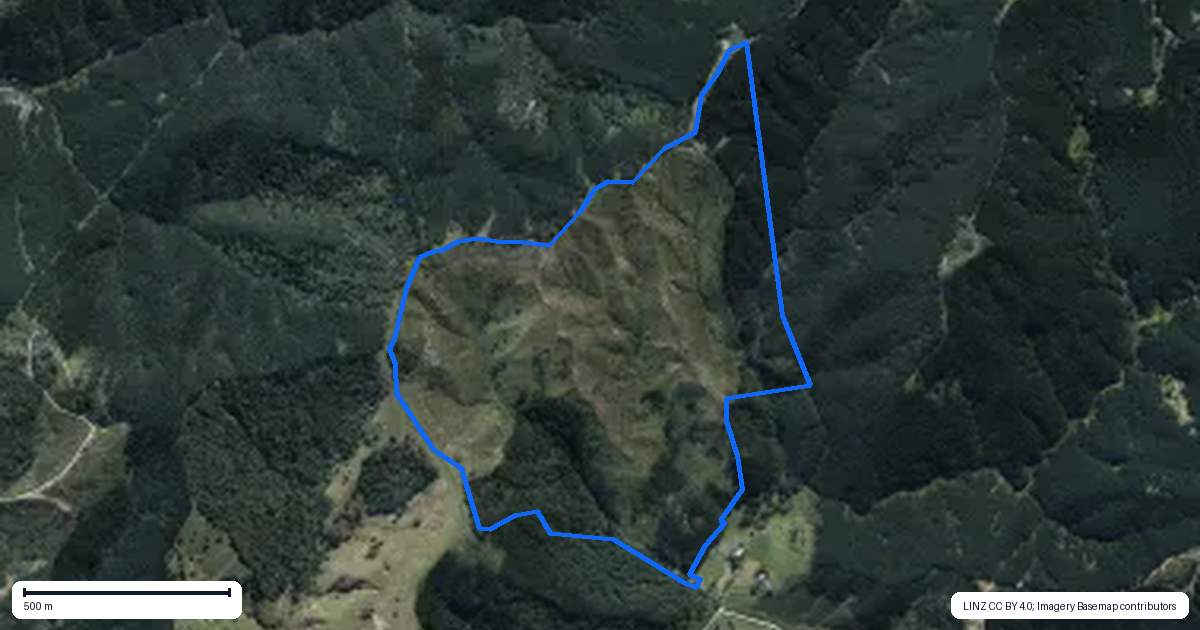 Property context map for 105 Linton Road, Dome Forest, Warkworth