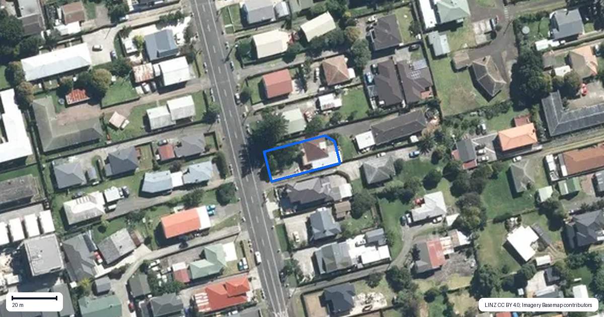 Property context map for 44 Church Street, Otahuhu, Auckland