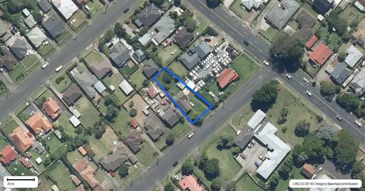 Property context map for 5 Beatty Street, Otahuhu, Auckland