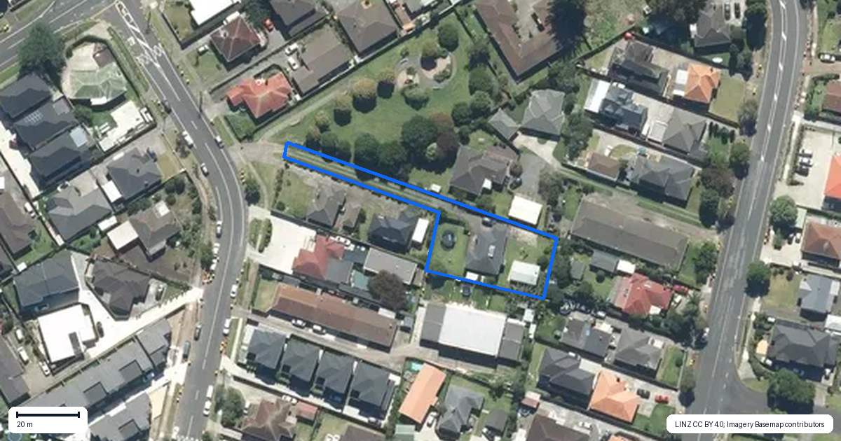 Property context map for 36 Wintere Road, Papatoetoe, Auckland