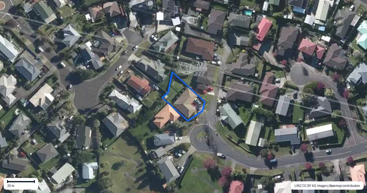 Property context map for 29 Killygordon Place, Massey, Auckland