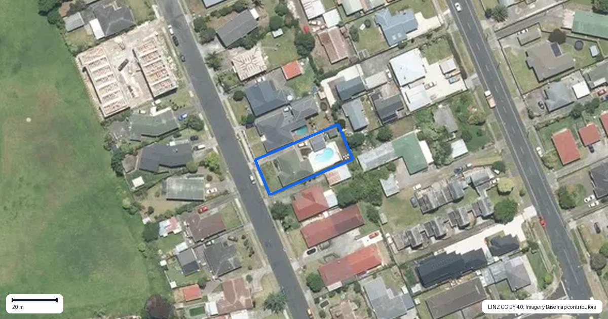 Property context map for 46 Ramsey Street, Papatoetoe, Auckland