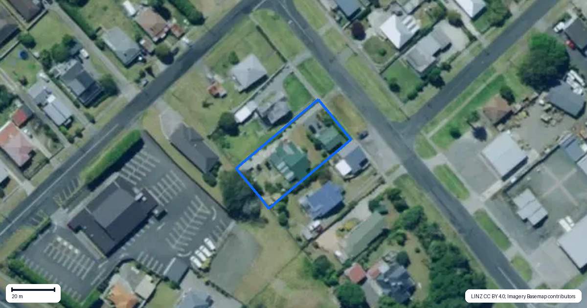 Property context map for 34 Gladstone Street, Dargaville