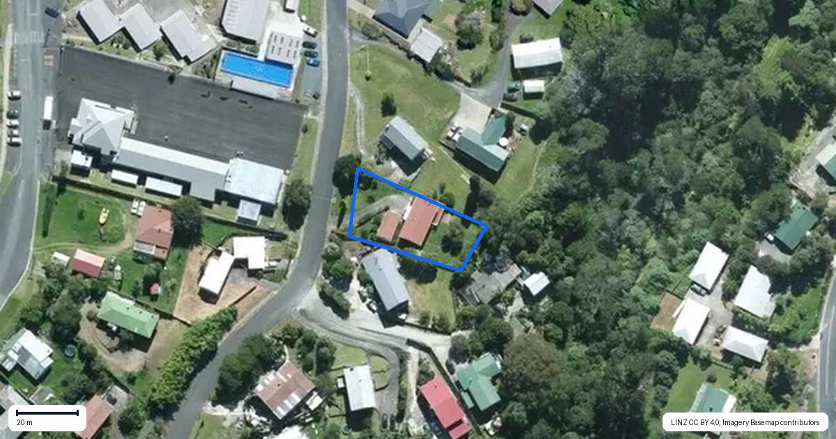 Property context map for 23 Johnston Road, Kawakawa