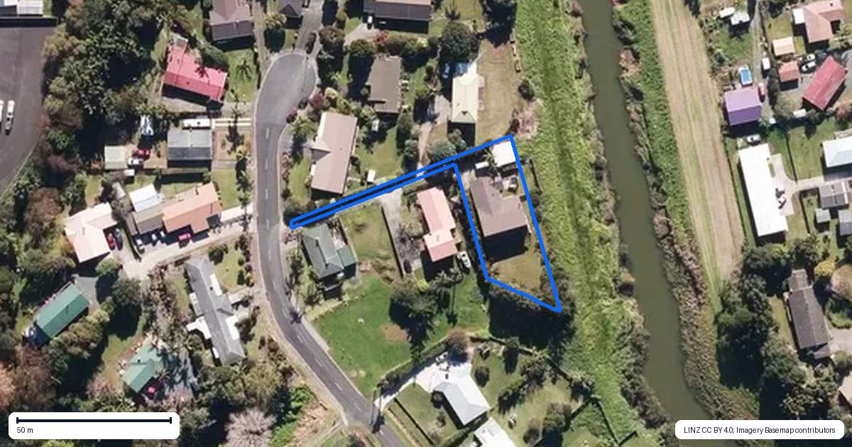 Property context map for 19B Kitchener Street, Kaitaia