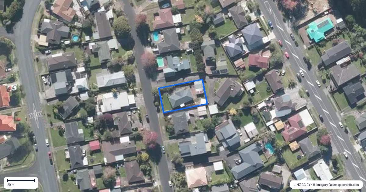Property context map for 16 Harford Place, Pakuranga Heights, Auckland