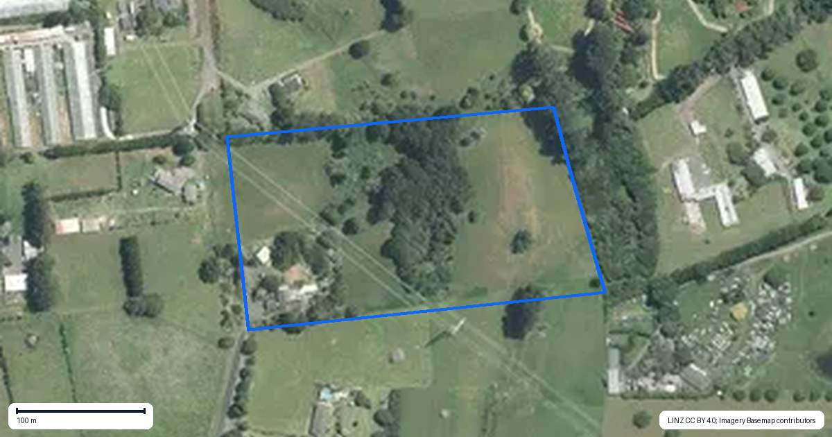 Property context map for 40 Dale South Road, Ramarama, Drury