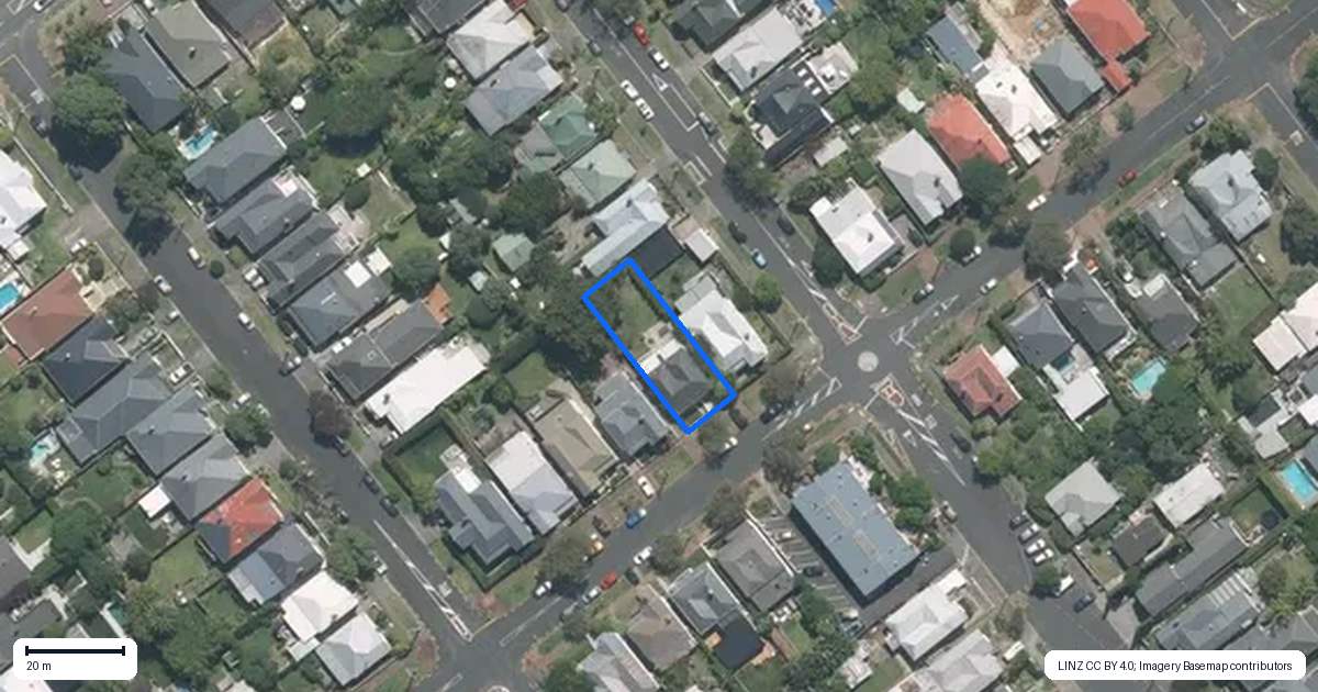 Property context map for 107 Crummer Road, Grey Lynn, Auckland
