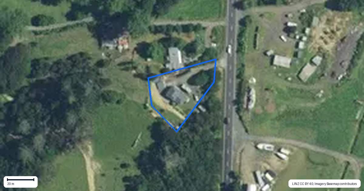 Property context map for 663 Paihia Road, Opua