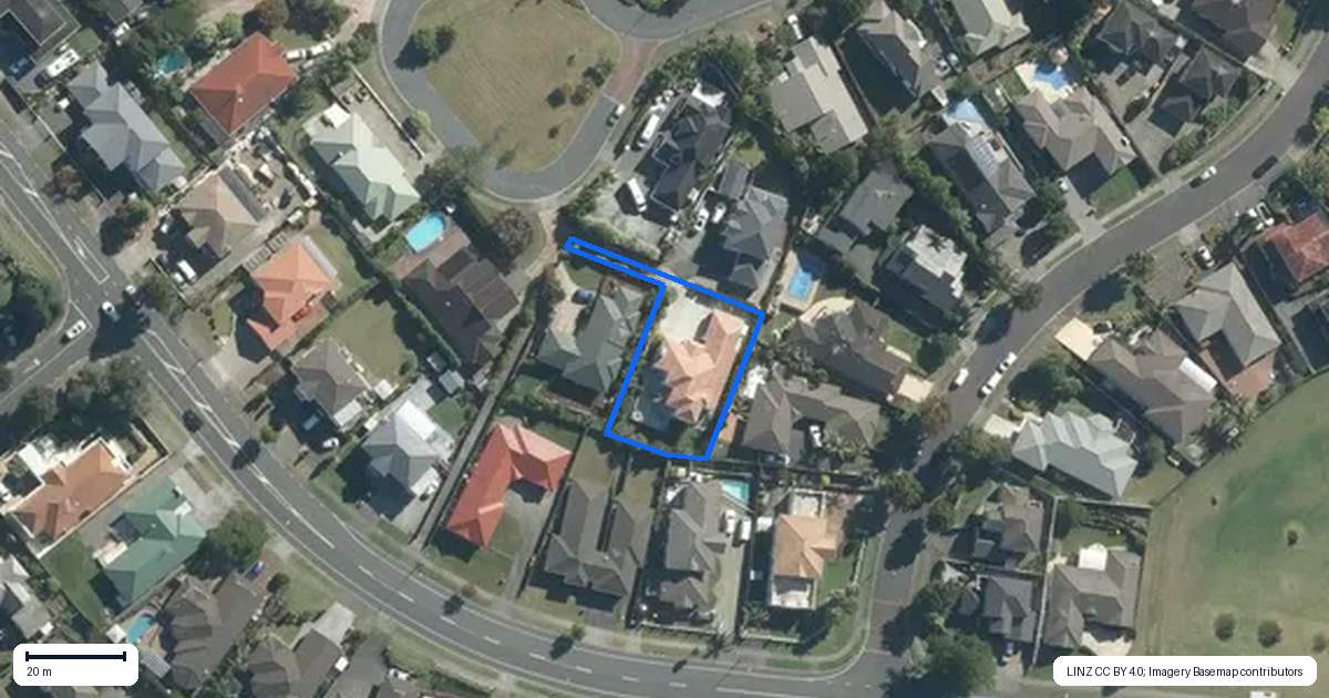 Property context map for 21 Te Hoe Grove, Pinehill, Auckland