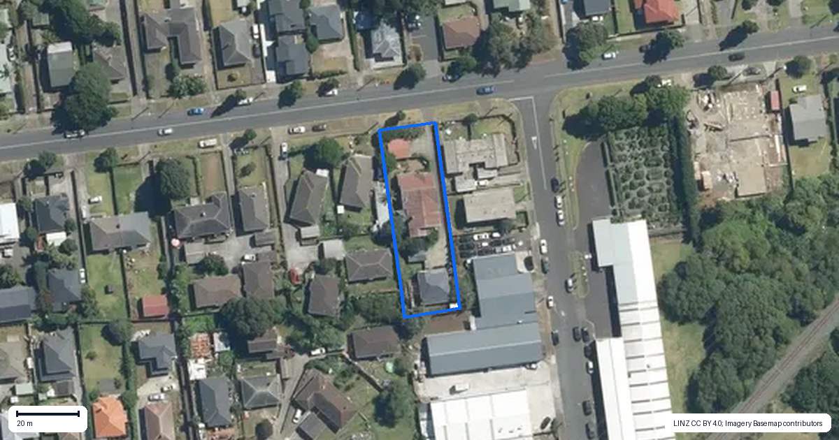 Property context map for 209A Church Street, Onehunga, Auckland