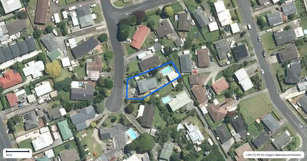 Property context map for 3 Alf Walker Place, Papakura