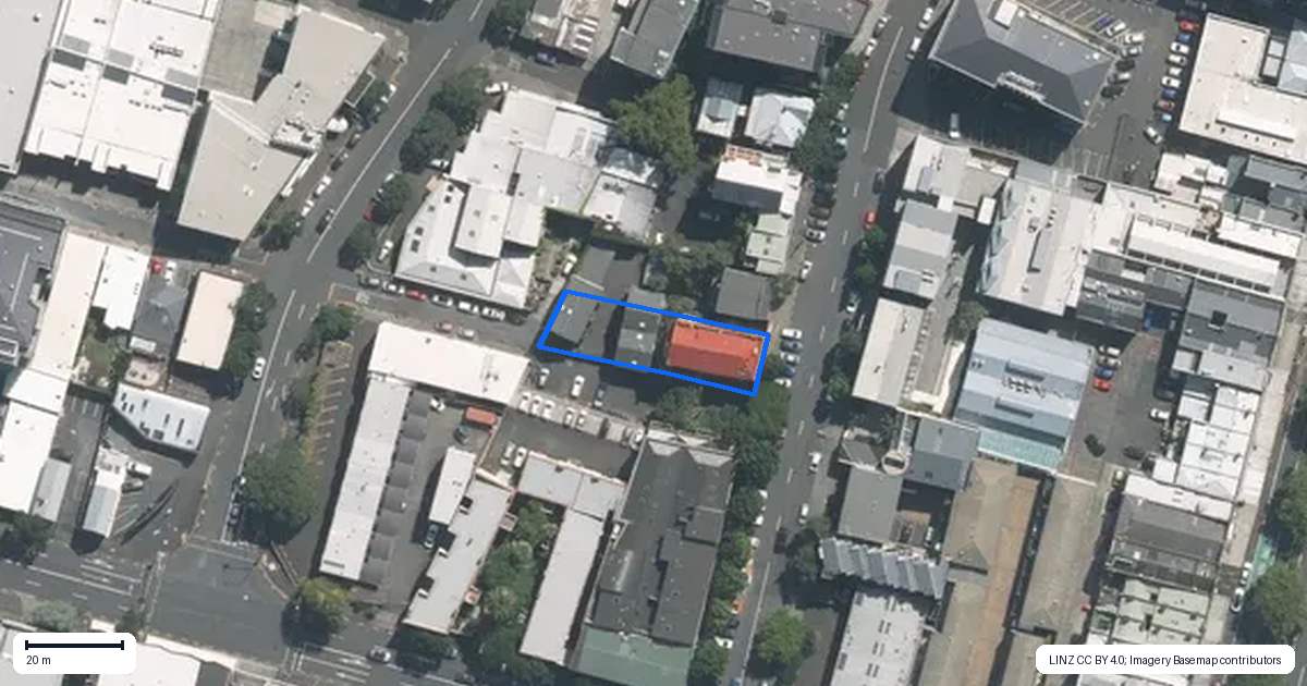 Property context map for 27B St Benedicts Street, Eden Terrace, Auckland