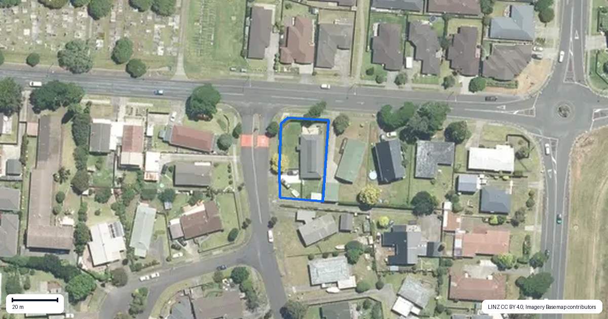 Property context map for 2 Cooper Street, Pukekohe