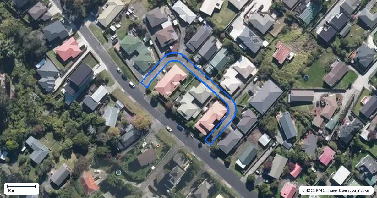 Property context map for 1/43 Sungrove Rise, Sunnyvale, Auckland