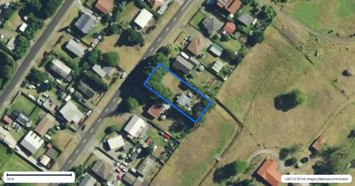 Property context map for 74 Takahe Road, Ahipara, Kaitaia