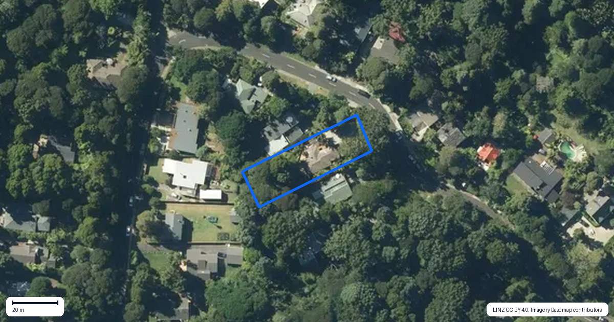 Property context map for 29 Sylvan Valley Avenue, Titirangi, Auckland