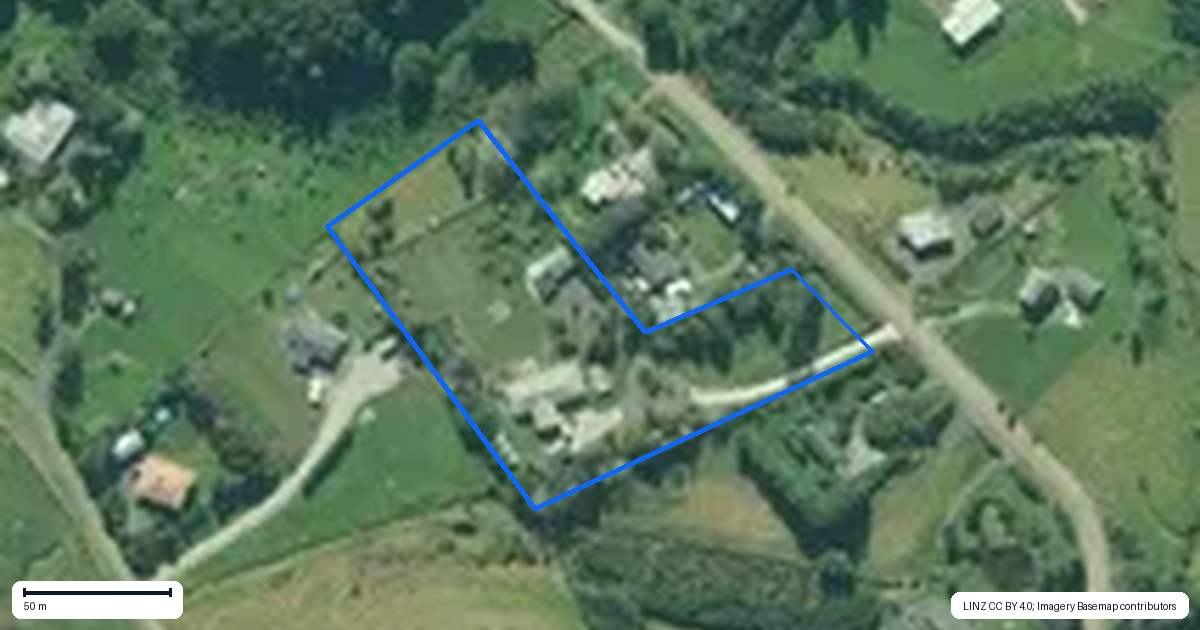 Property context map for 25 Pebblebrooke Road, Mangawhai