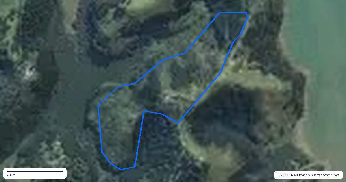 Property context map for 93 Ranui Road, Karetu