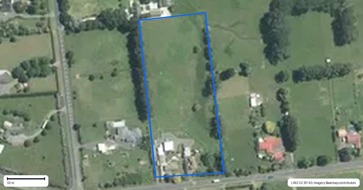 Property context map for 185 Ararimu Road, Ramarama, Drury