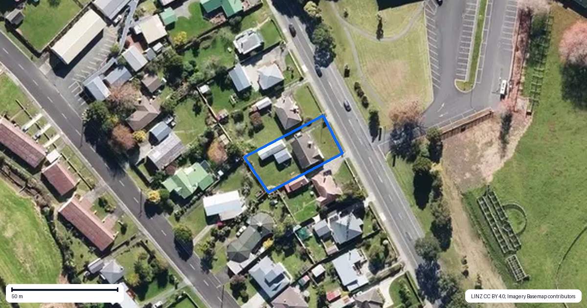 Property context map for 31 South Road, Kaitaia