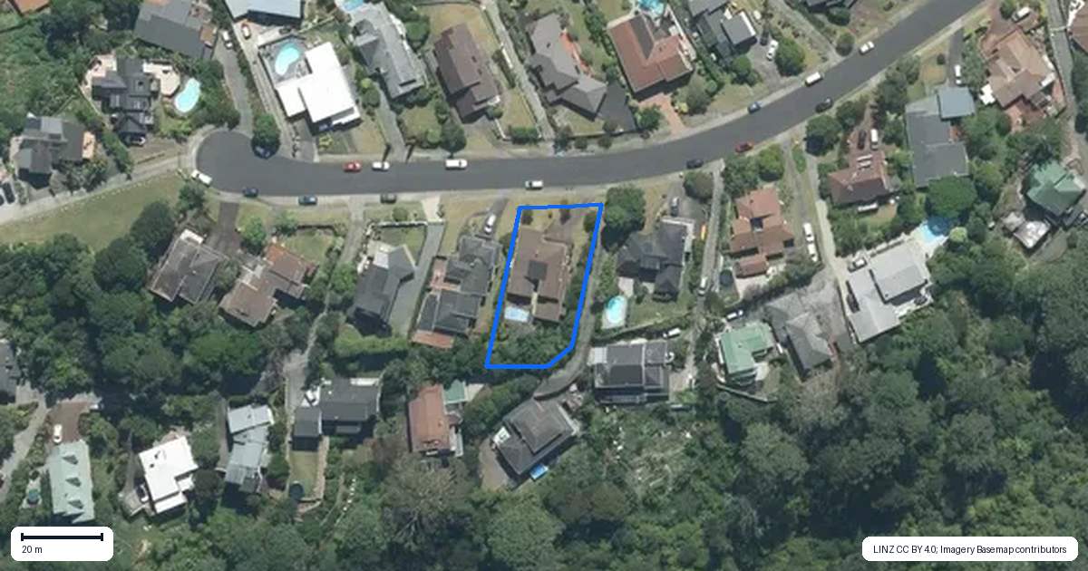 Property context map for 31 Bellbird Rise, Murrays Bay, Auckland