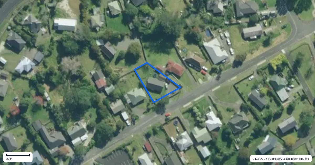 Property context map for 11 View Street, Maungaturoto