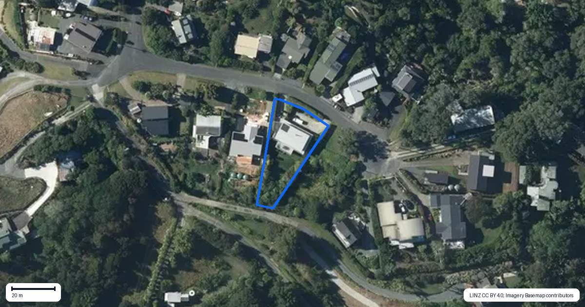 Property context map for 8 Lysnar Road, Matakana