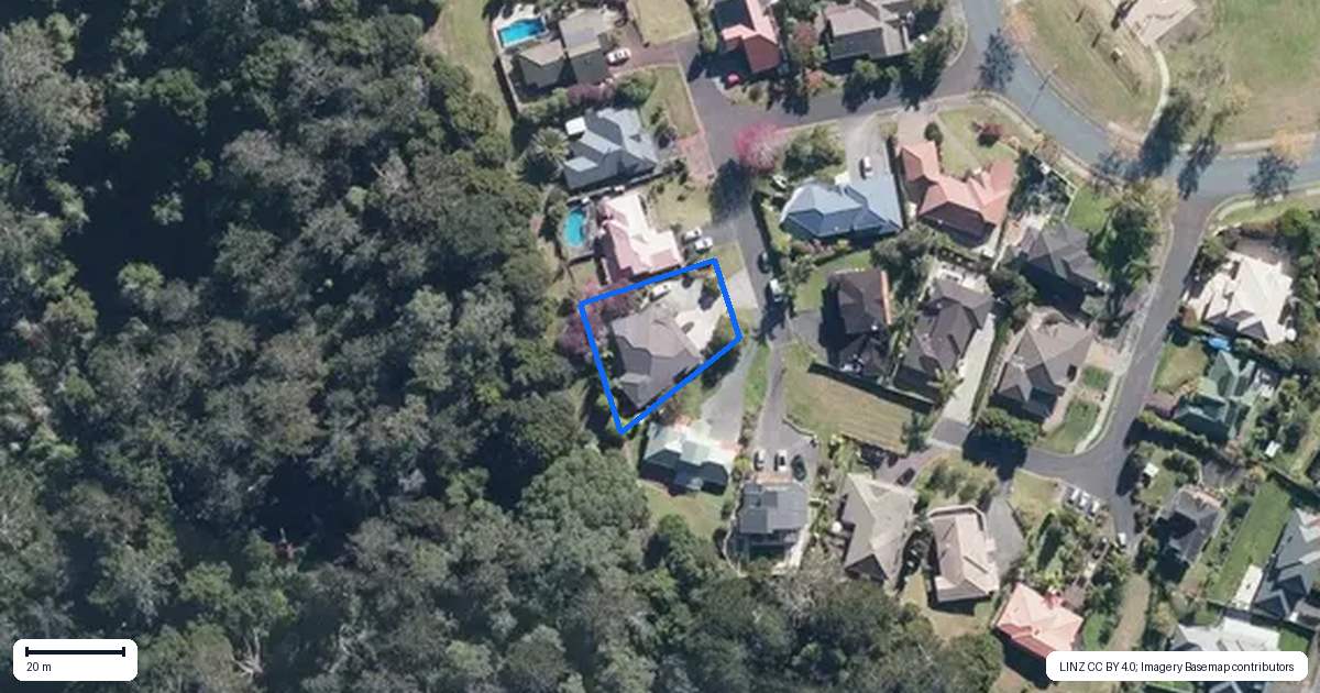 Property context map for 11 Pigeonwood Lane, Albany, Auckland