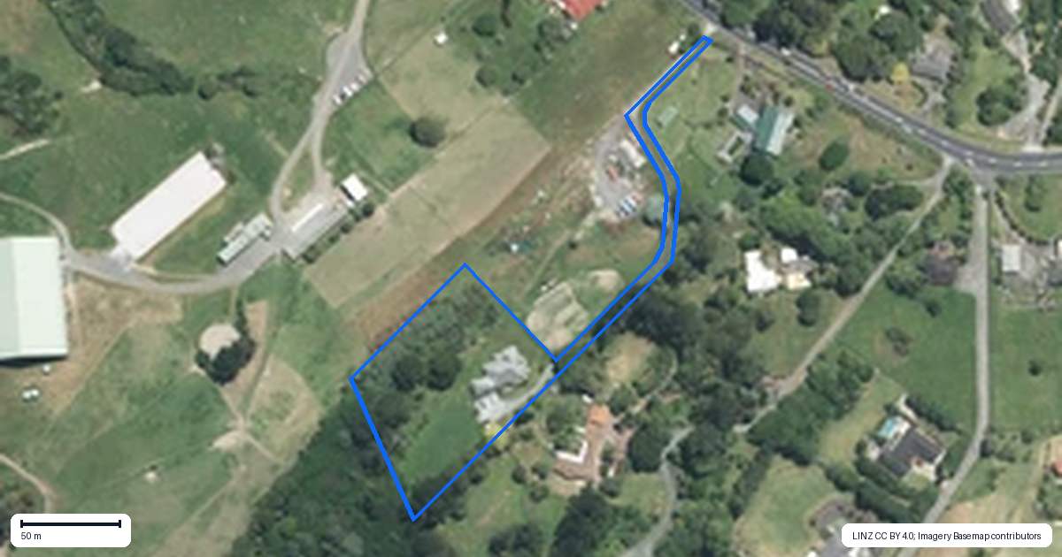 Property context map for 315A Redoubt Road, Totara Park, Auckland