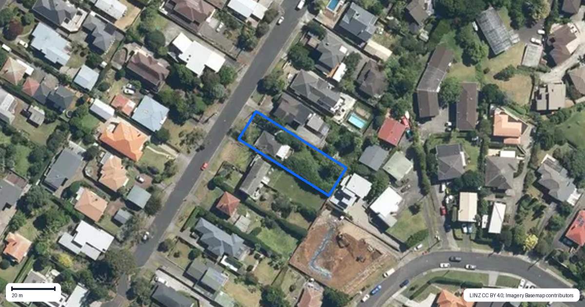 Property context map for 41 Te Kawa Road, Greenlane, Auckland