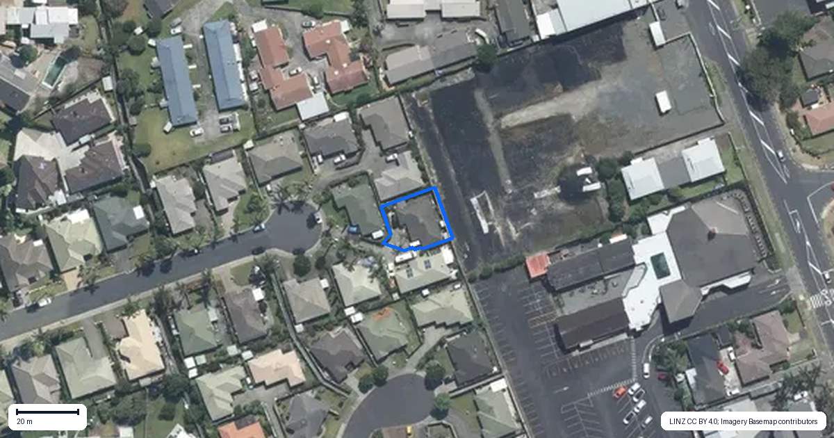 Property context map for 29 Dan Tori Place, Orewa