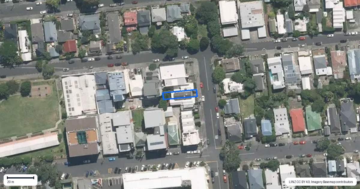 Property context map for 6 Fitzroy Street, Ponsonby, Auckland