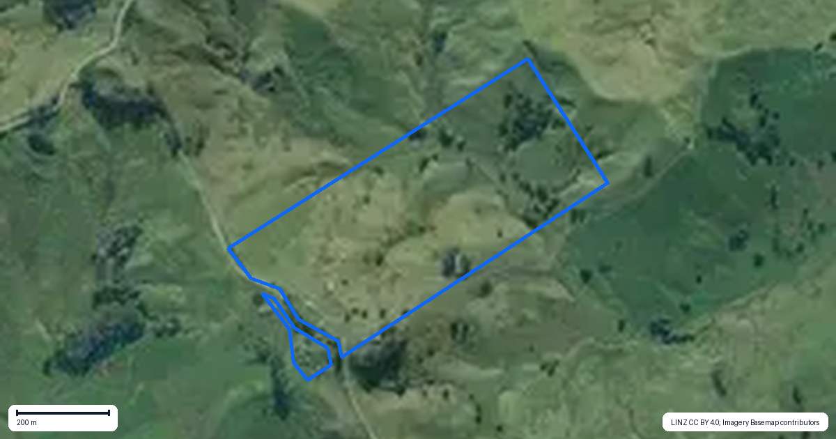 Property context map for 80 Harrison Road, Waiotira