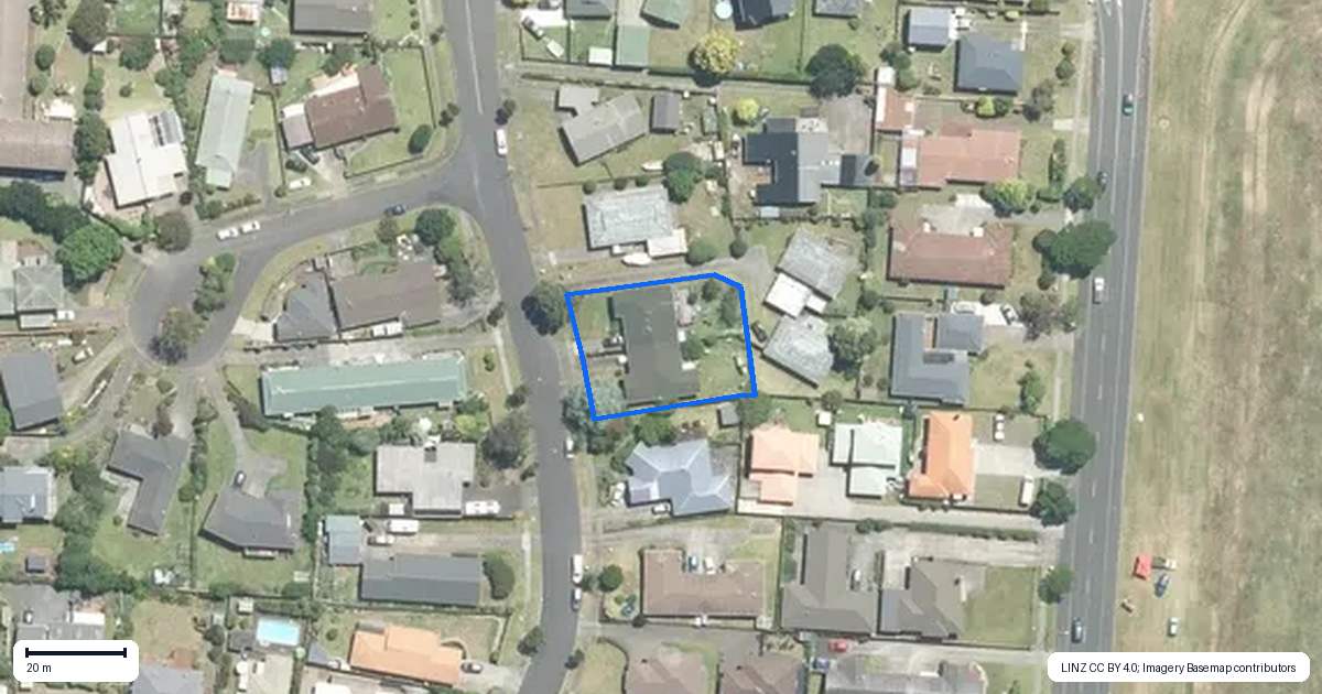 Property context map for 12A Cooper Street, Pukekohe