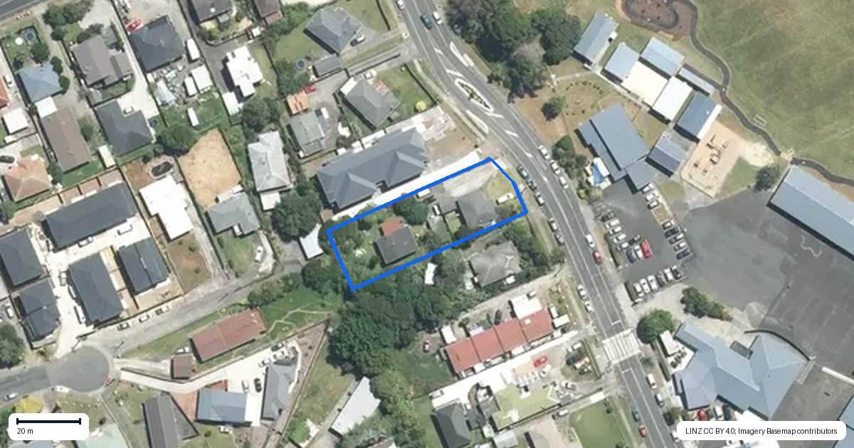 Property context map for 5A Scotts Road, Manurewa East, Auckland