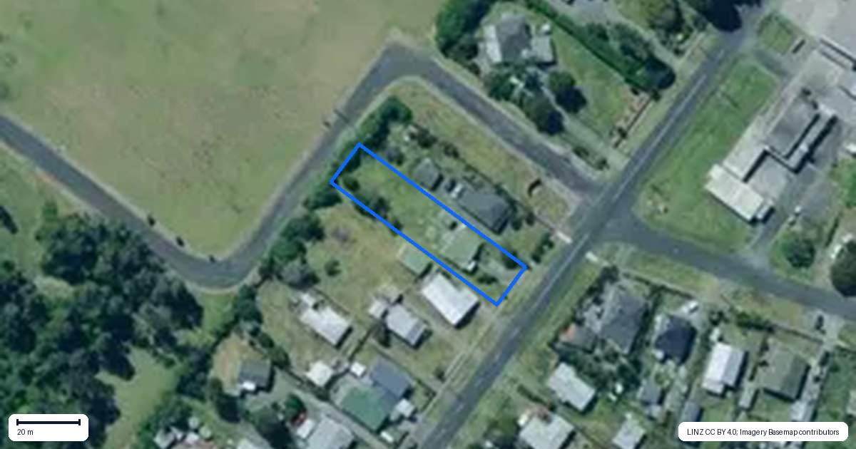 Property context map for 23 Logan Street, Dargaville
