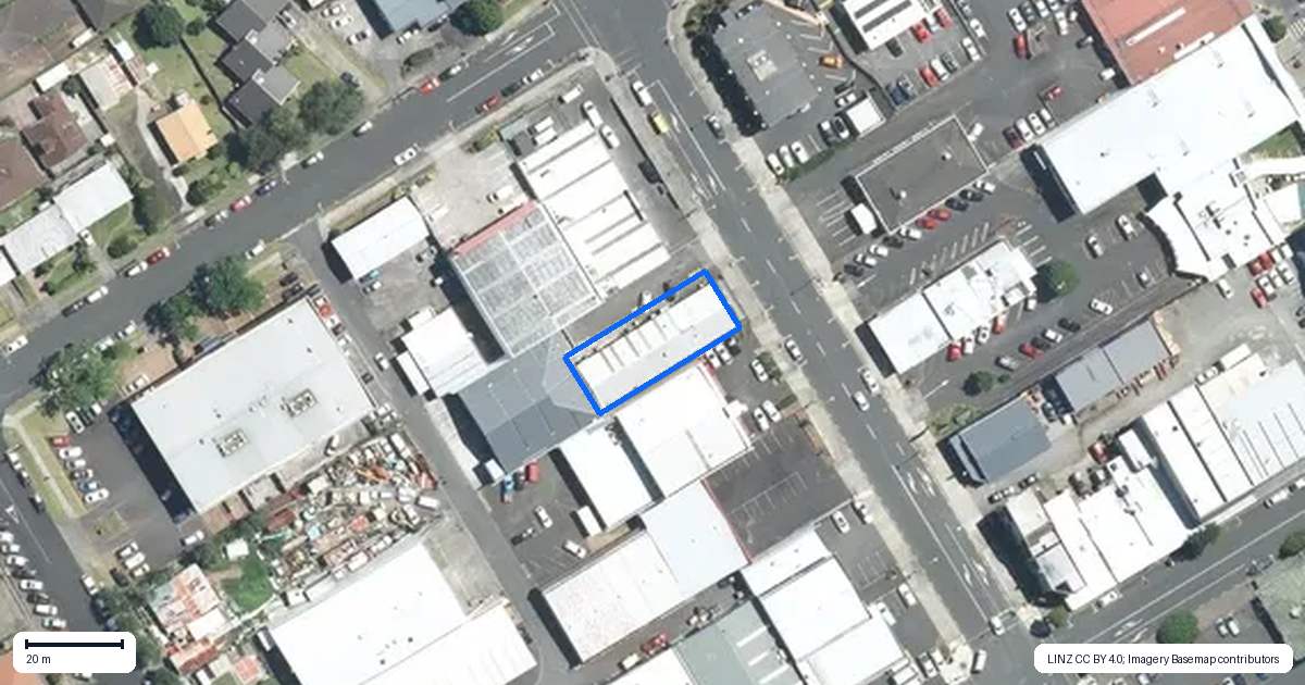 Property context map for 19A East Street, Papakura