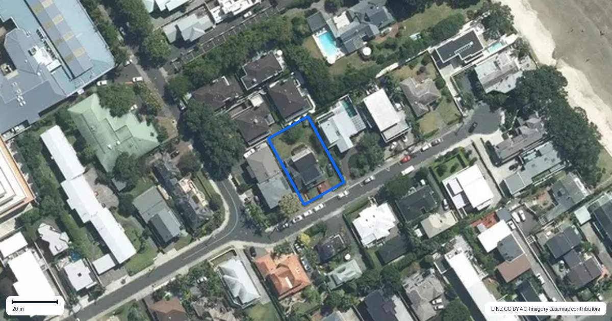 Property context map for 18 Blomfield Spa, Takapuna, Auckland