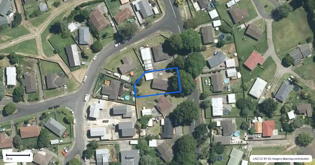 Property context map for 23 Redcrest Avenue, Red Hill, Papakura
