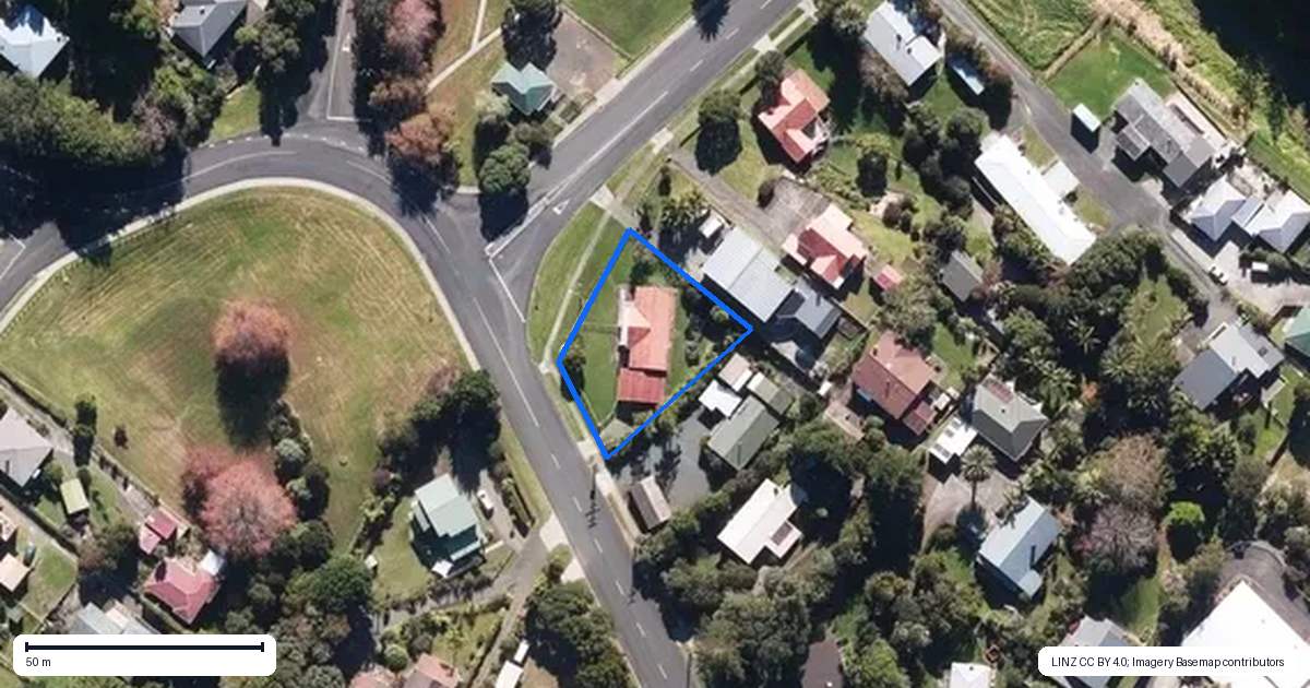Property context map for 22 Bank Street, Kaitaia